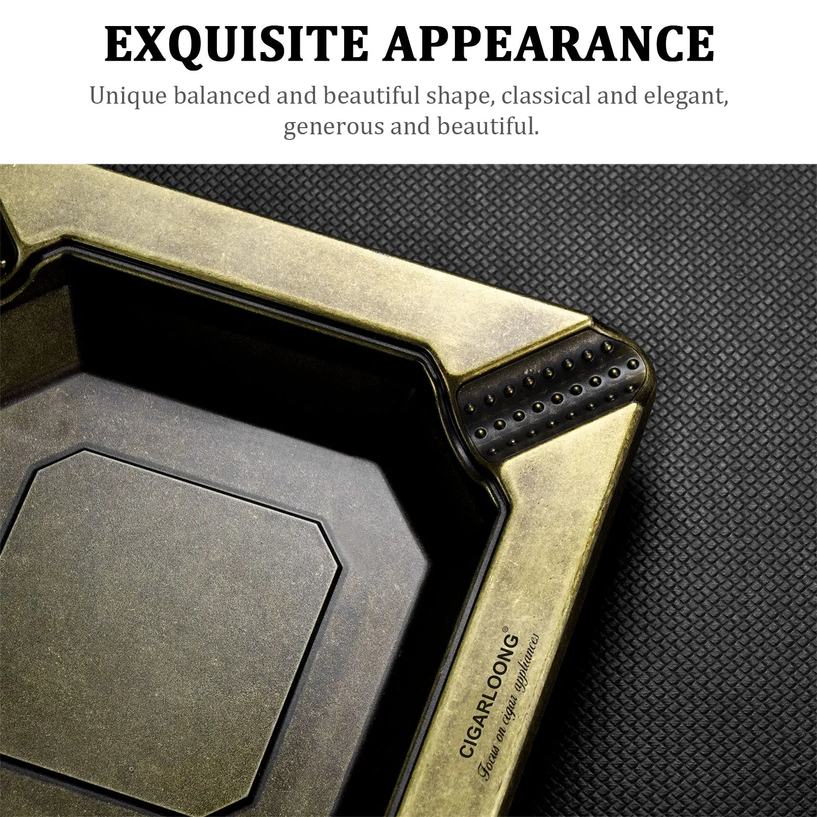 Silver Square Ashtray