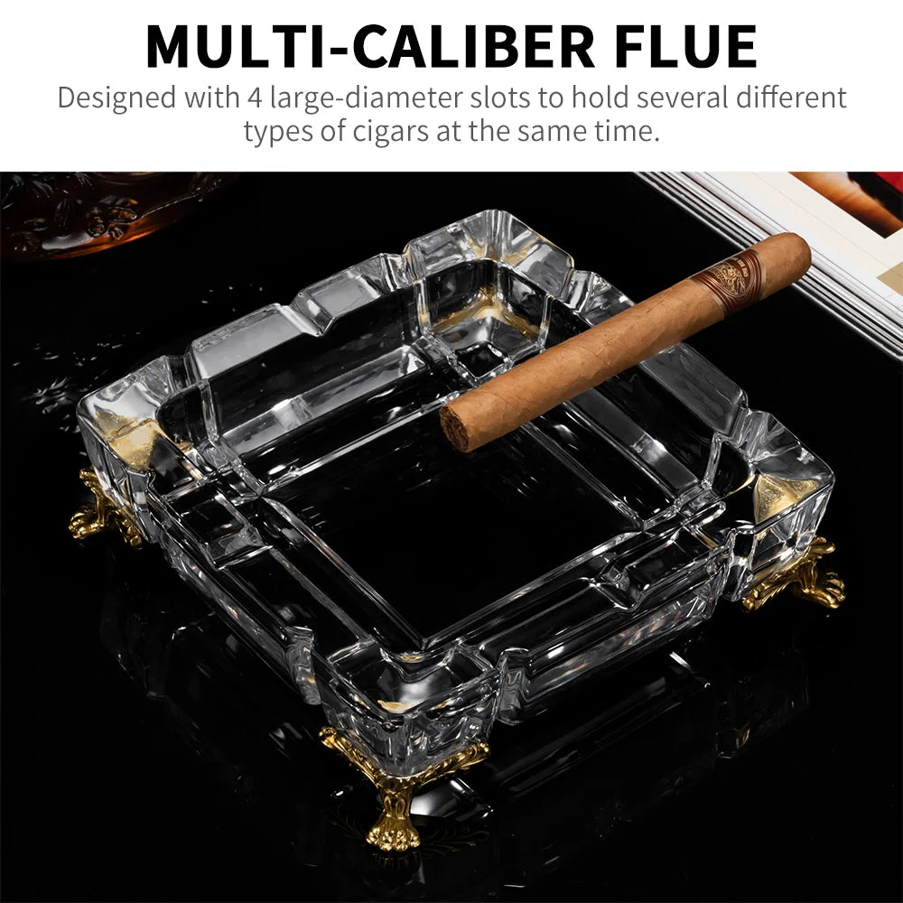 Large Crystal Ashtray