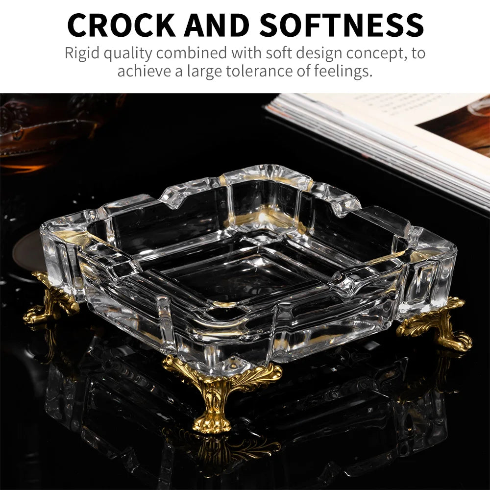 Large Crystal Ashtray