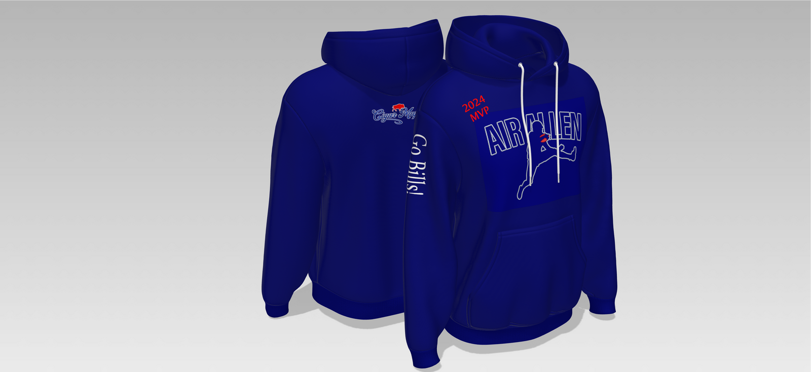 Premium Air Allen Cigar Mafia Hoodie – Bills Mafia Exclusive