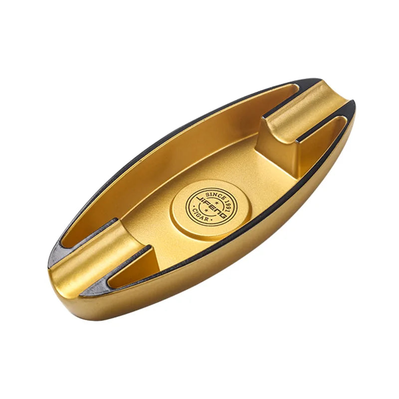 Portable Cigar Ashtray 2 Slot Cigar Holder Melamine Ash Slot Tobacco Cigar Accessories Cigarette Ashtray