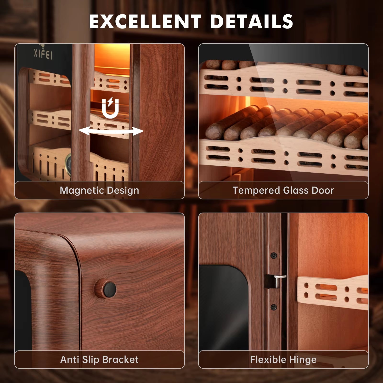 Elevate Your Cigar Experience with the  Humidor: Store Up to 150 Cigars in Style! 🌟💨 #CigarLovers #Humidor #LuxuryLifestyle