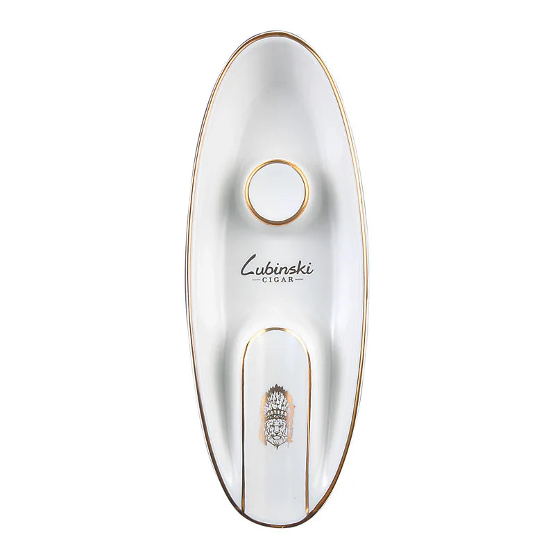 Ceramic Ashtray Creative Boat-shaped Single Cigar Ashtray