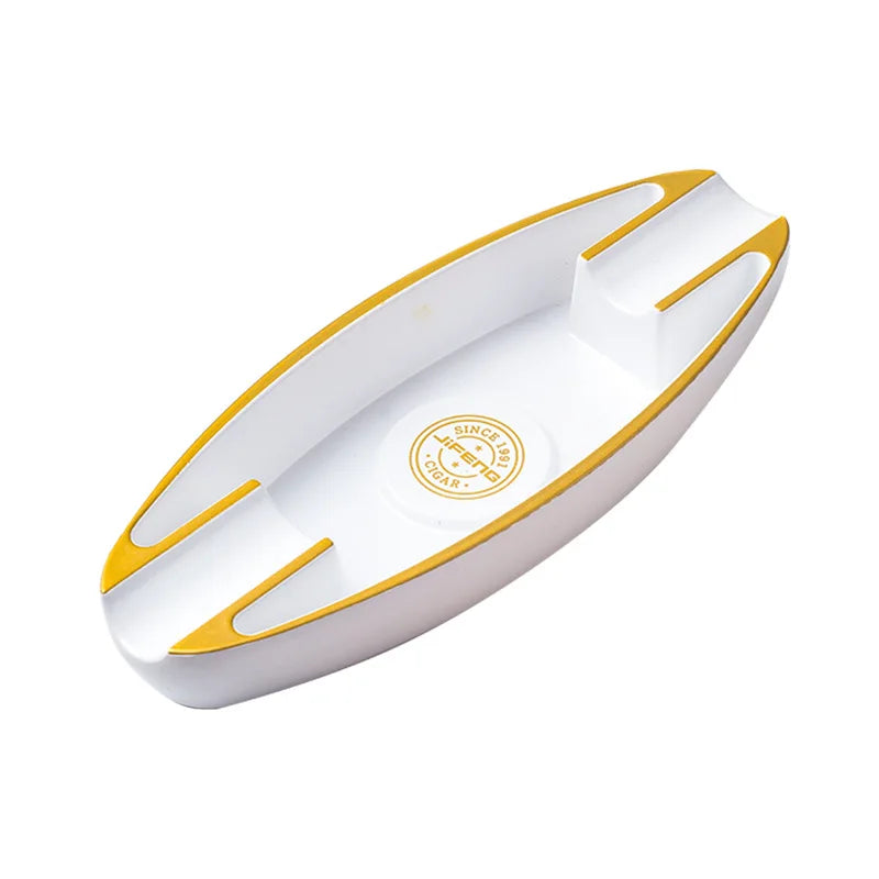 Portable Cigar Ashtray 2 Slot Cigar Holder Melamine Ash Slot Tobacco Cigar Accessories Cigarette Ashtray