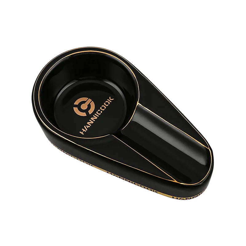 Creative Ceramic Cigar Ashtray high-quality delicate Pattern ashtray Washable Recirculating DIY Men Gift Smoking Accessories
