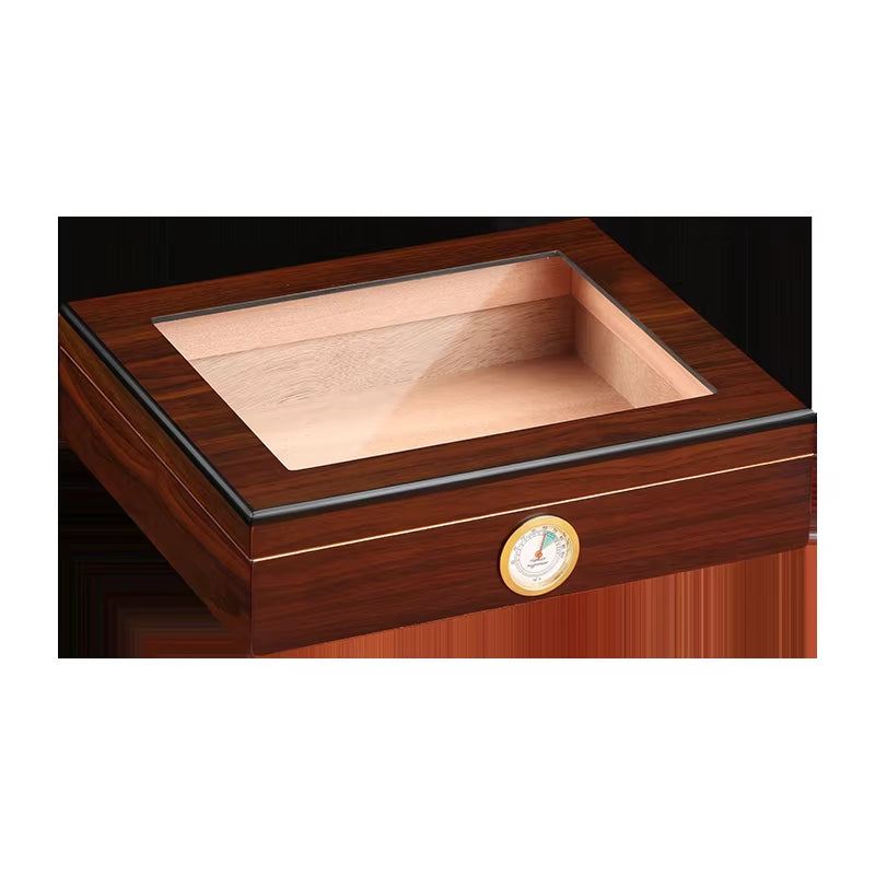 GALINER Classic Cigar Humidor Box Cedar Wood Case W/ Magnets Hygrometer Humidifier for Cigars Travel Humidor