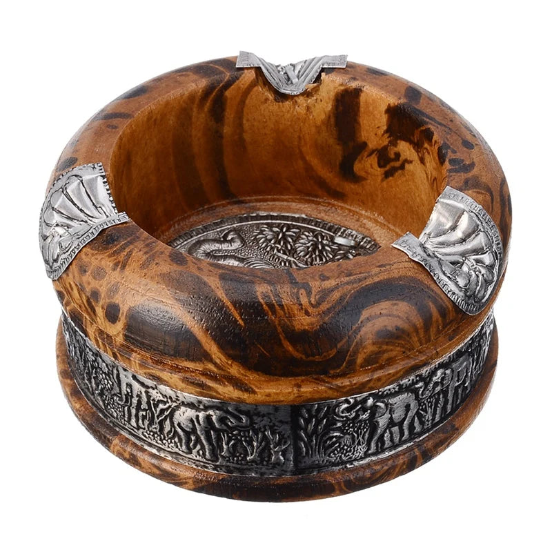 New 3 Inch Wooden Ashtray, Tobacco Tray,Cigar Holder, Wooden Ashtray