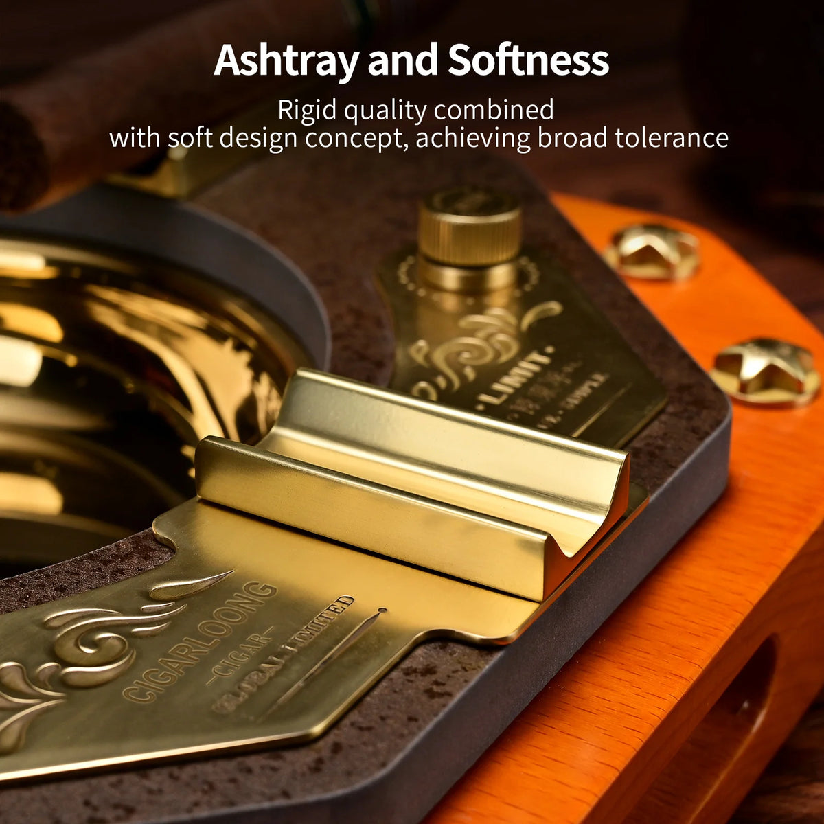 Orange Merbau Ashtray