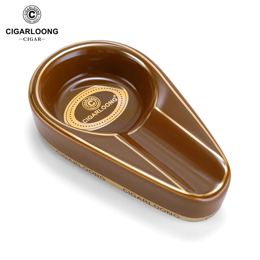 White Ceramic Ashtray