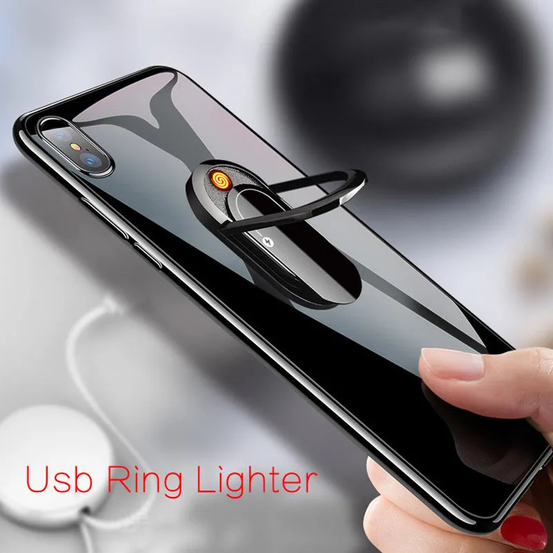 USB Lighter with Phone Bracket