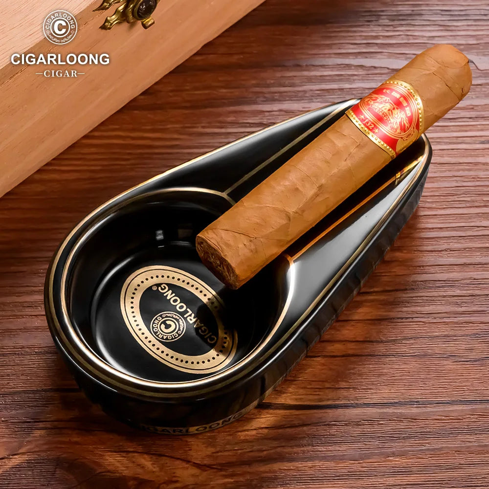 White Ceramic Ashtray