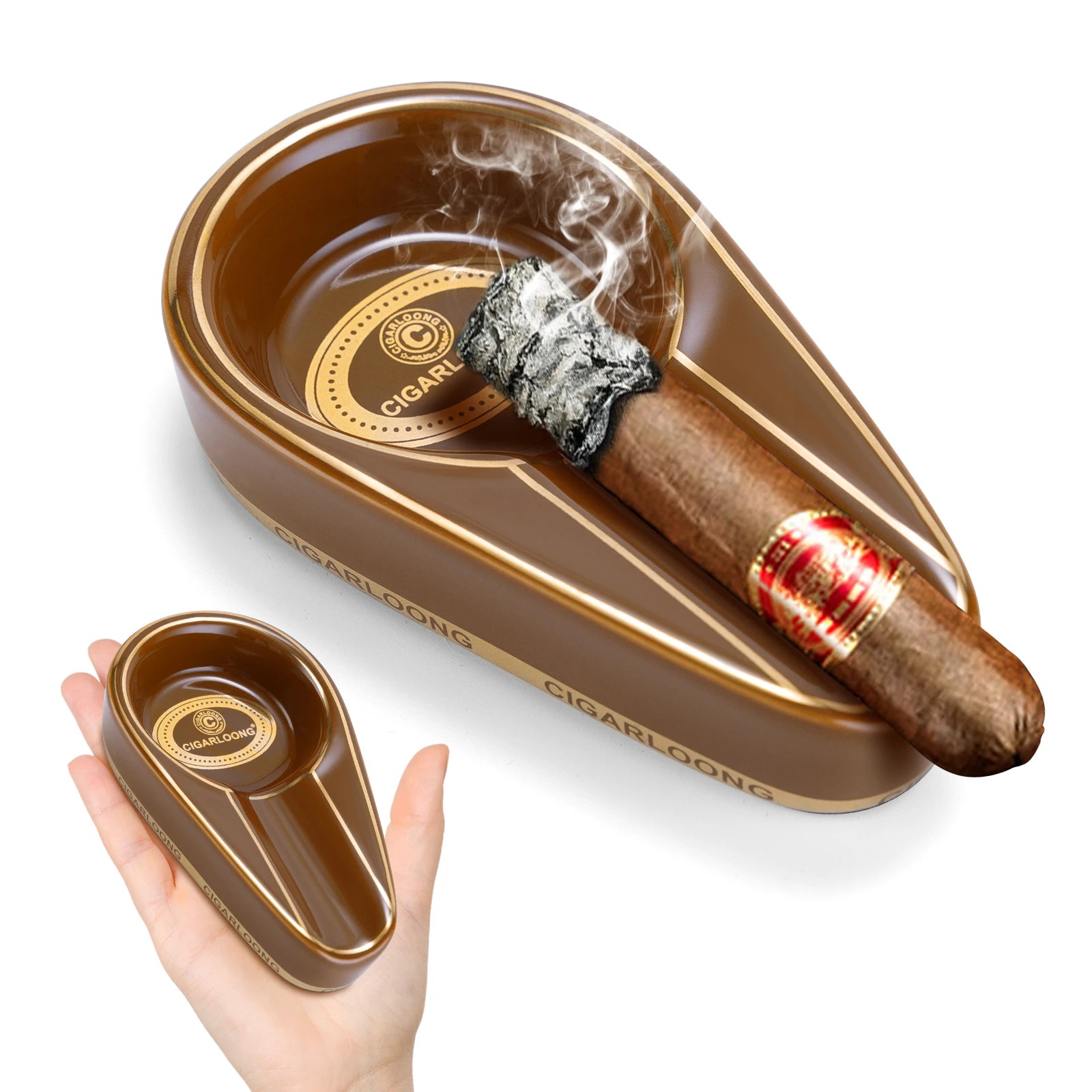 White Ceramic Ashtray