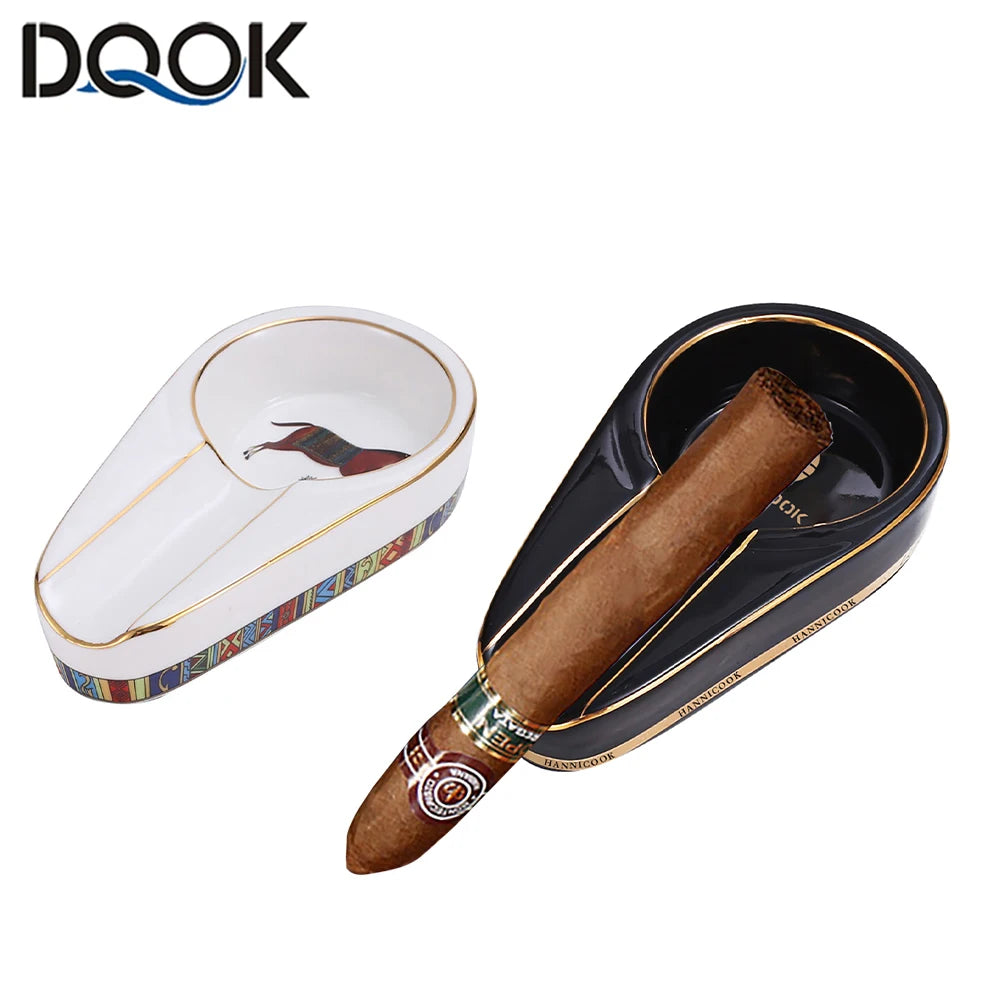 Portable Ceramic Cigar Ashtray