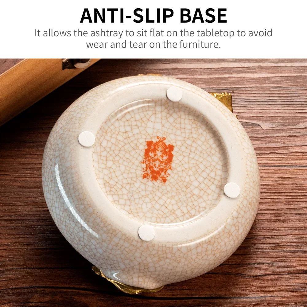 Orange Ceramic Ashtray