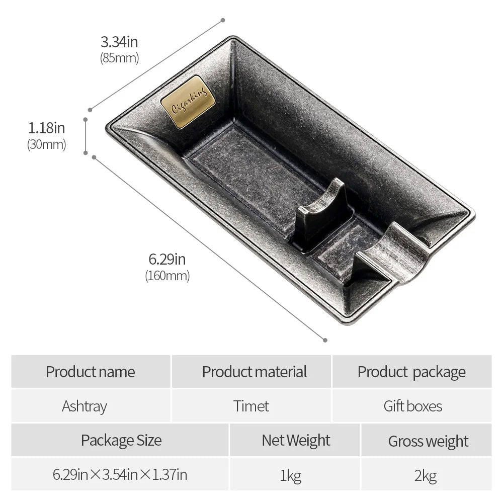 Silver Retro Ashtray