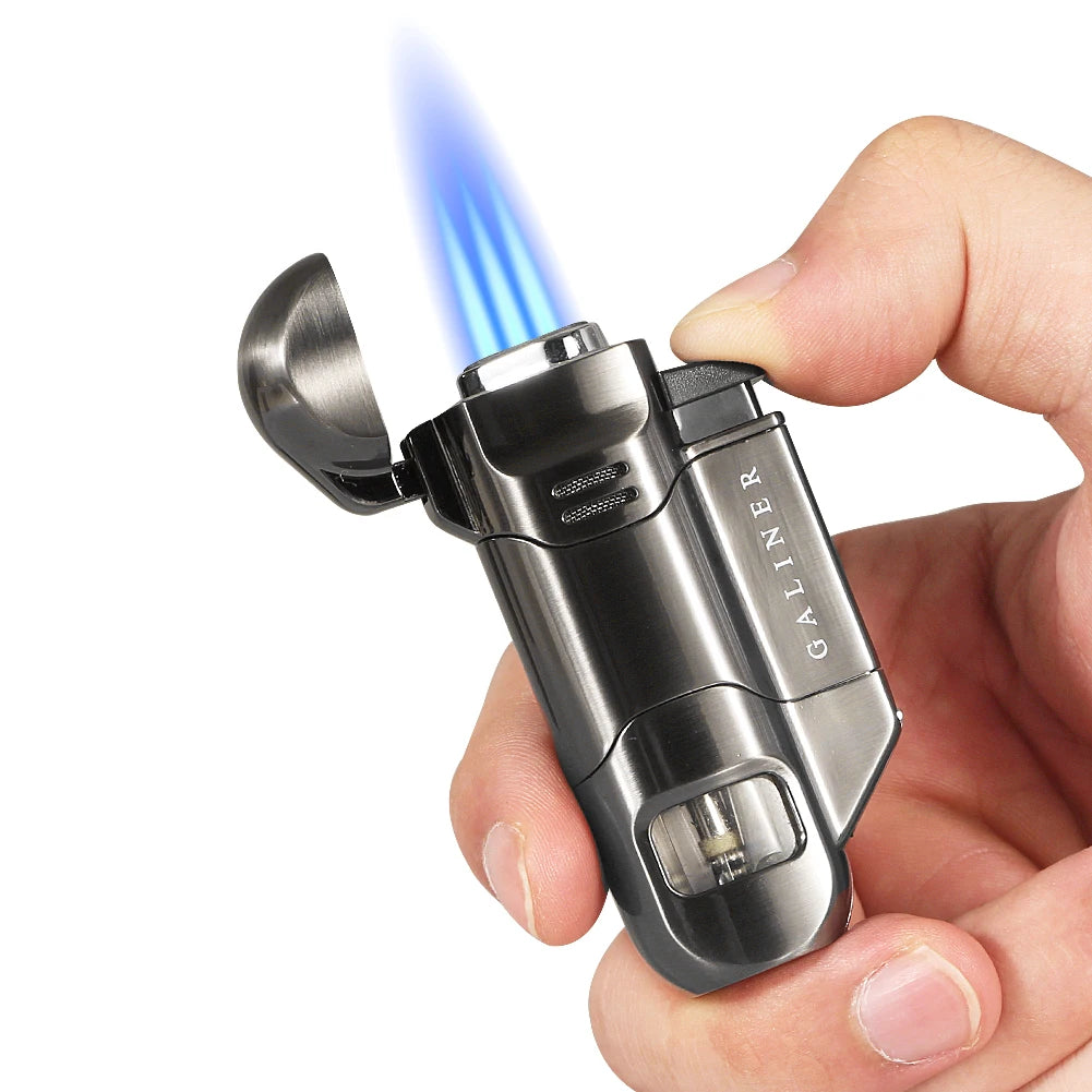 Windproof 3 Jet Blue Flame Lighter