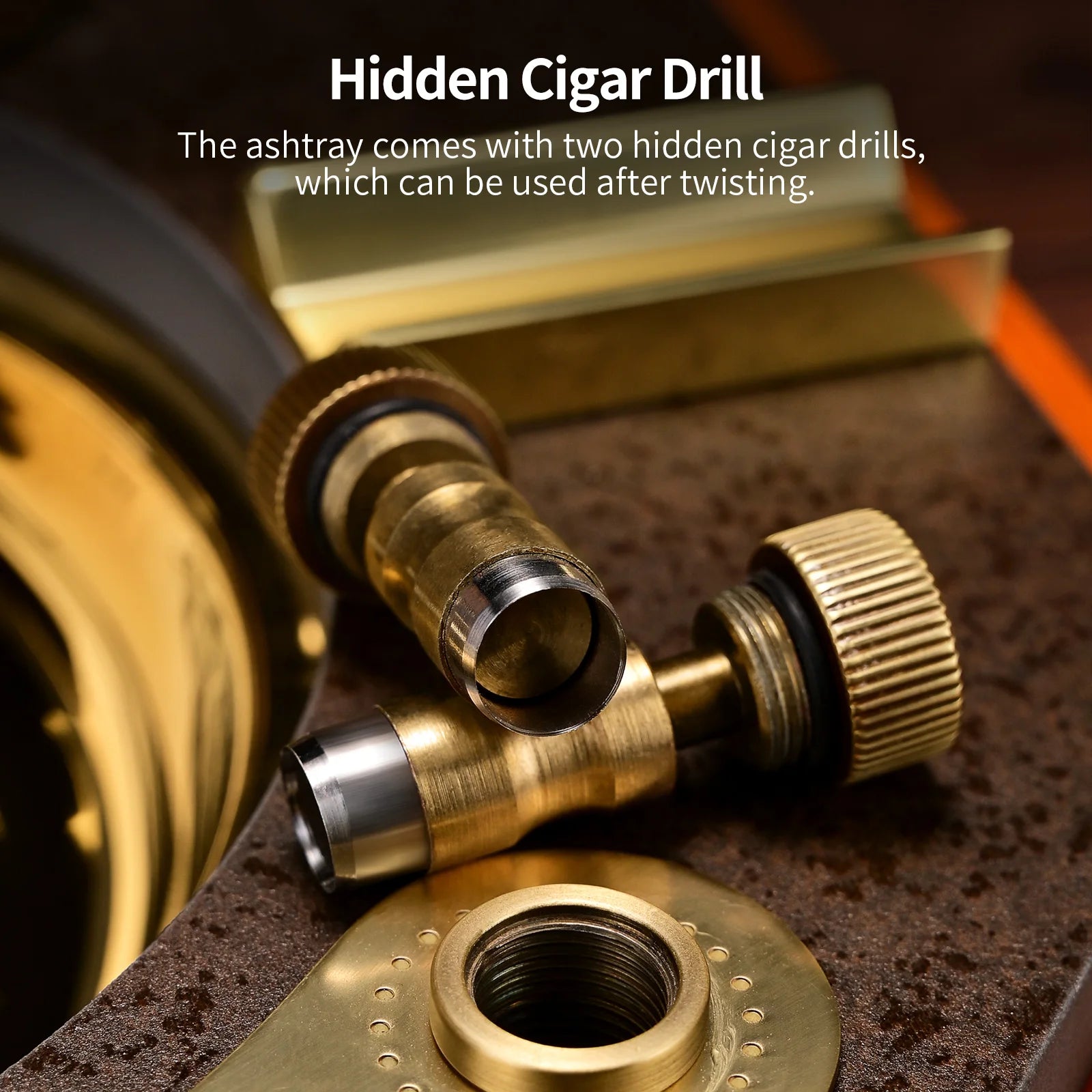 Orange Merbau Ashtray