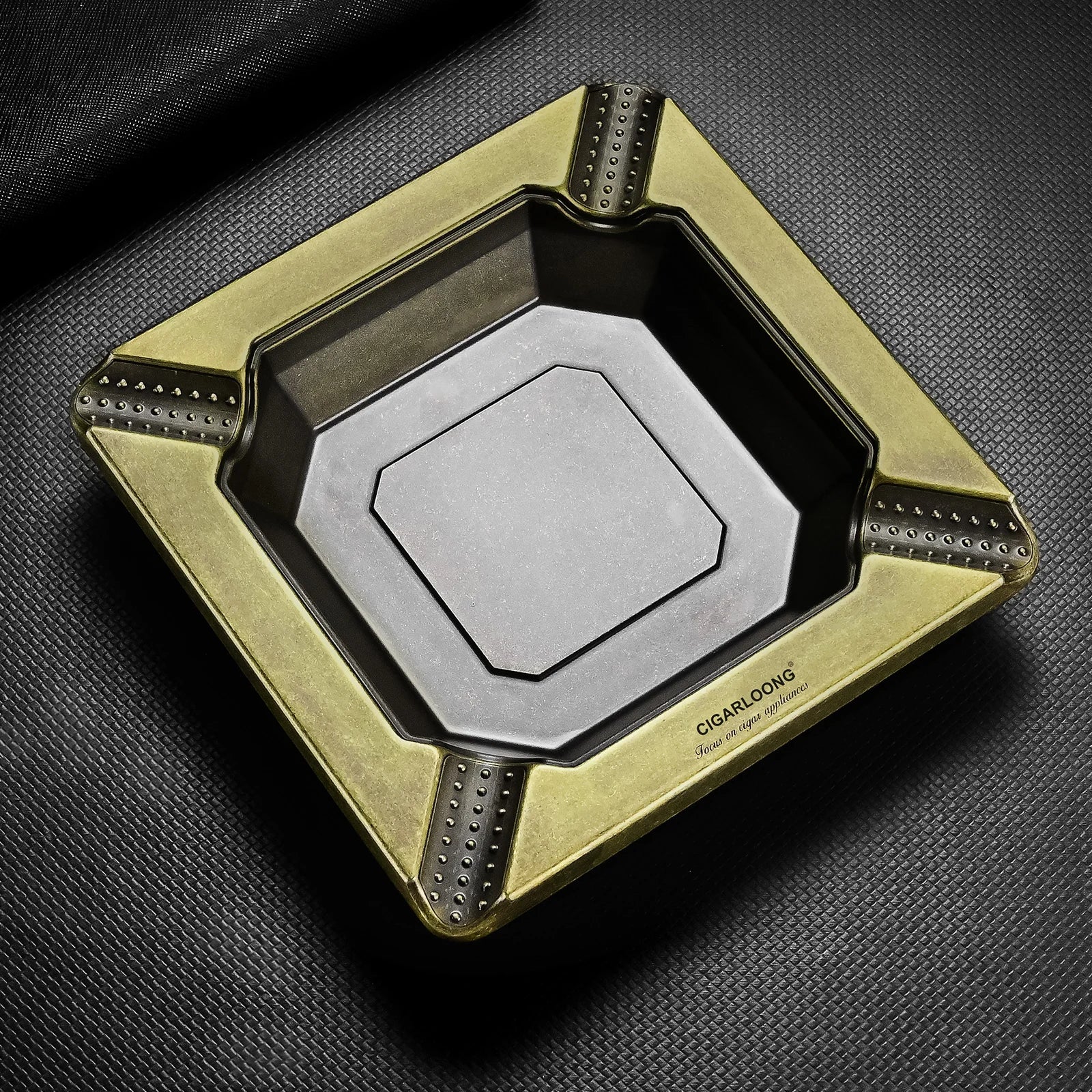 Silver Square Ashtray