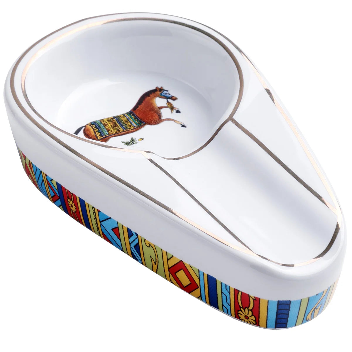 White Ceramic Ashtray