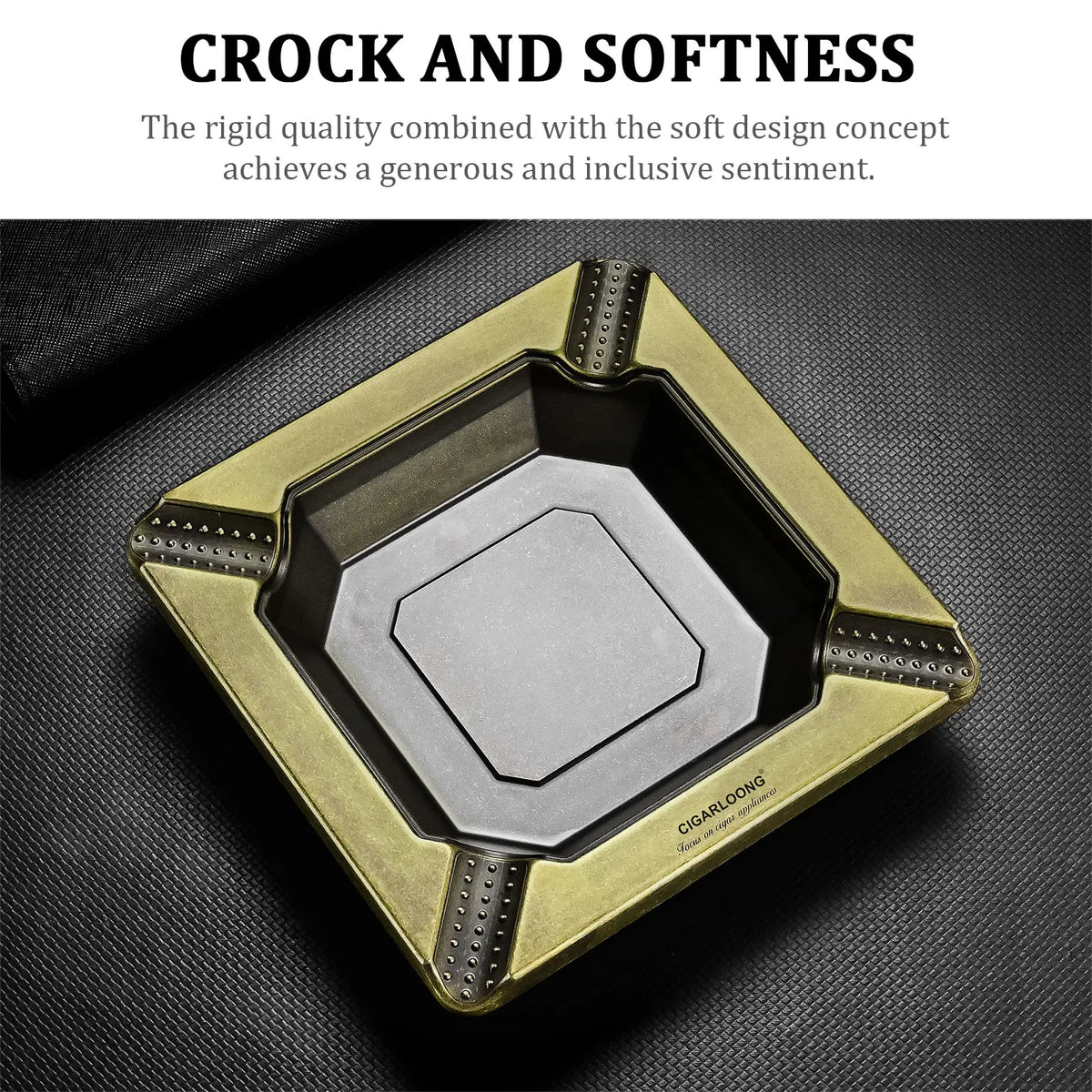 Silver Square Ashtray