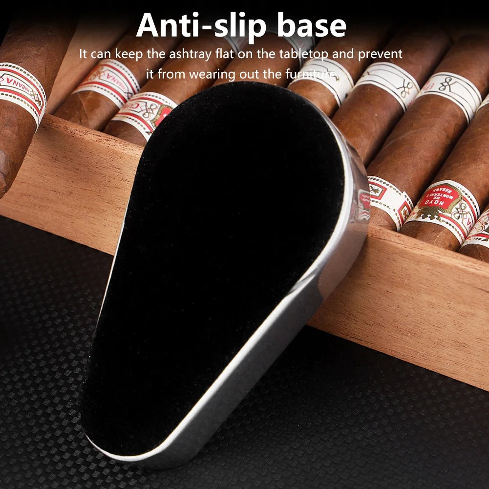 Yellow Alloy Ashtray