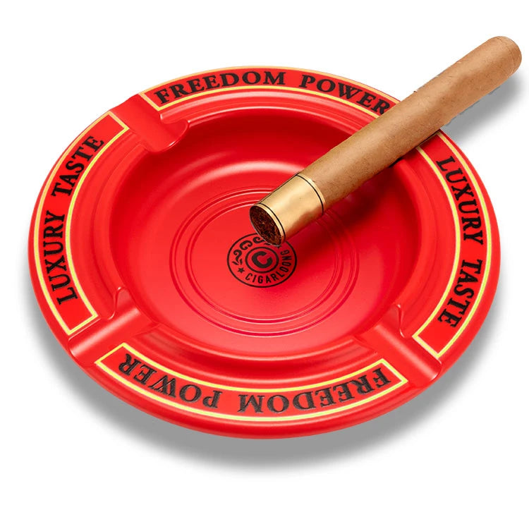 Red Round Ashtray