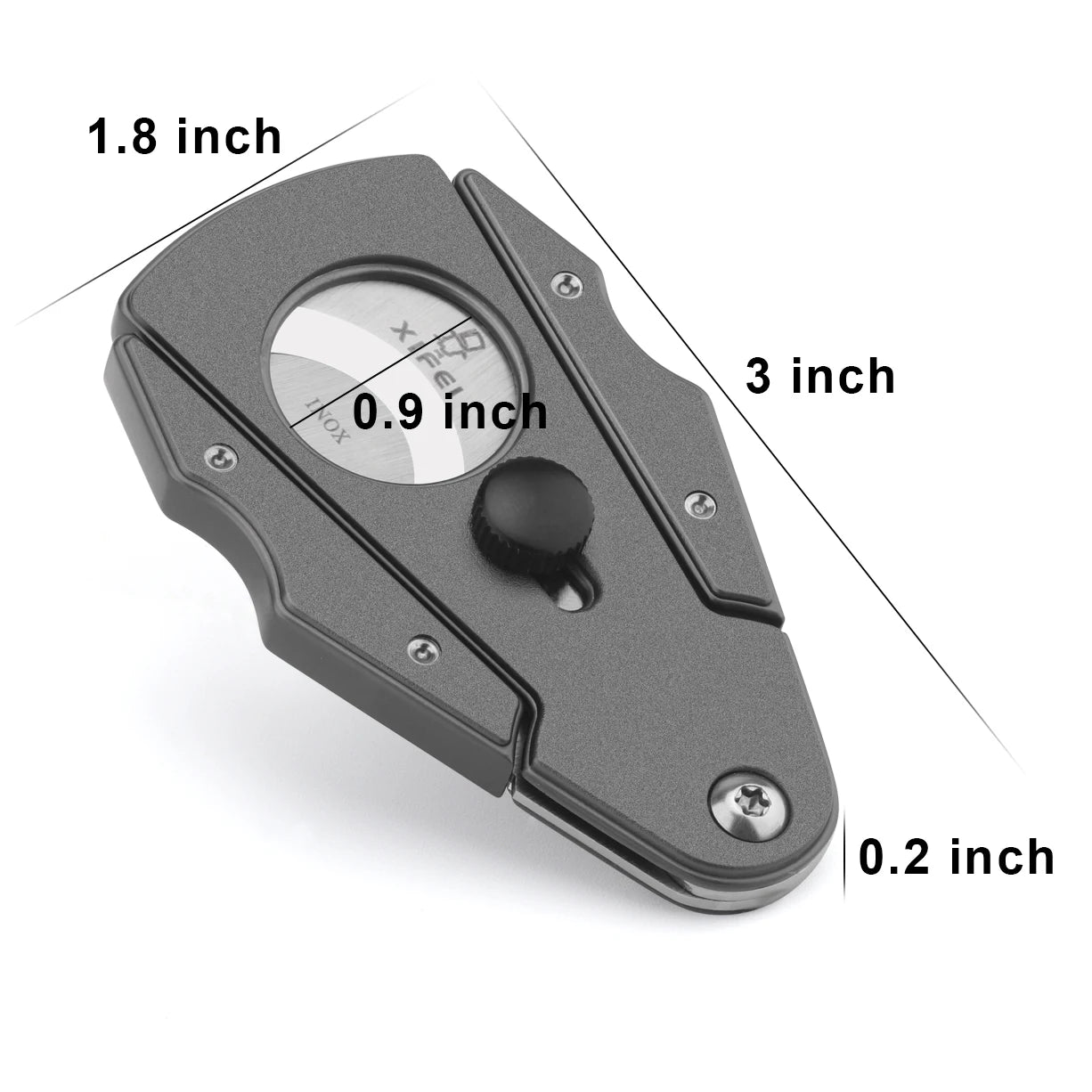 Stainless Steel Cigar Cutter with Case