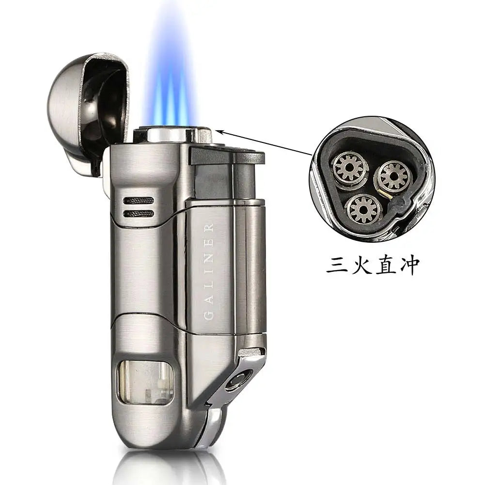 Windproof 3 Jet Blue Flame Lighter