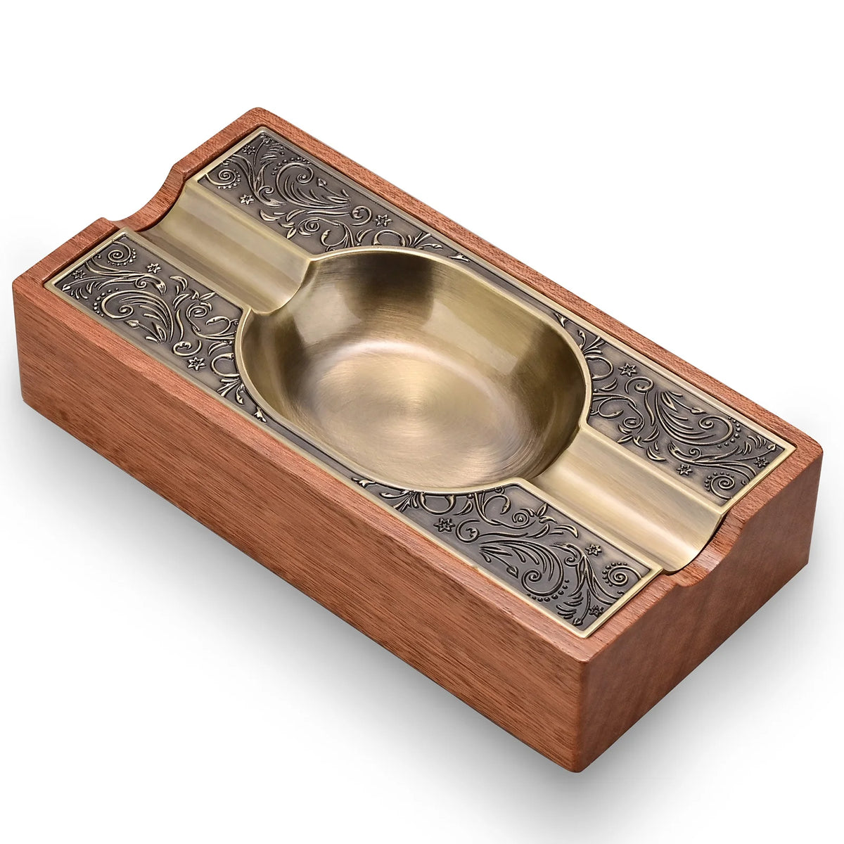 Bronze Wood Ashtray