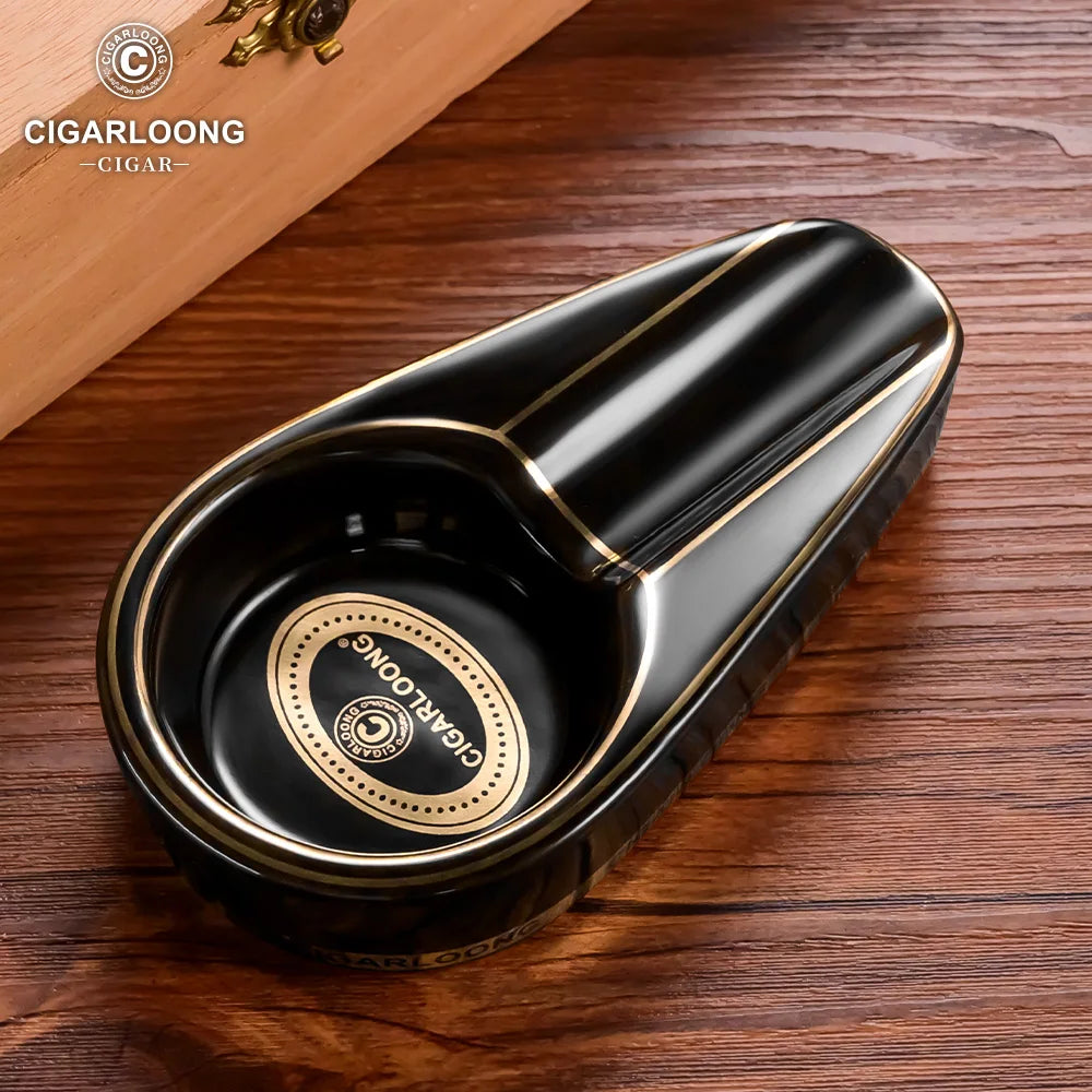 White Ceramic Ashtray