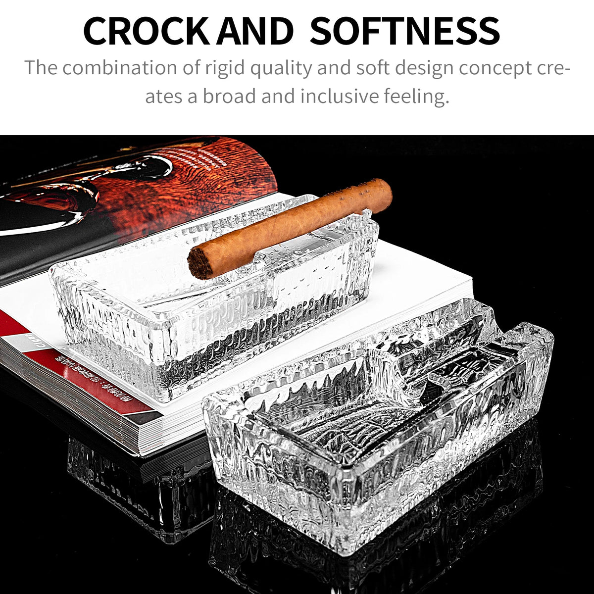 Clear Glass Ashtray B