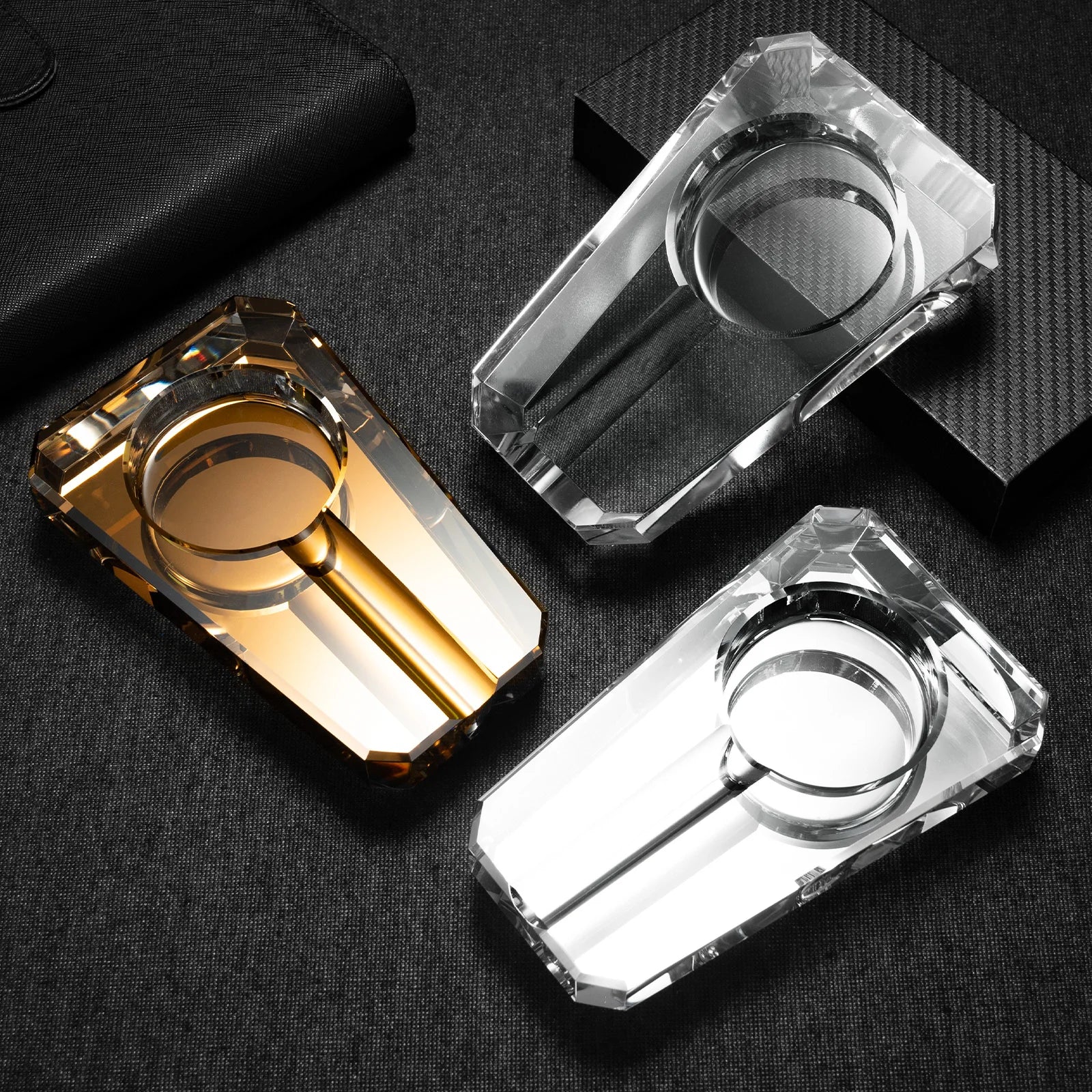 Silver Crystal Ashtray