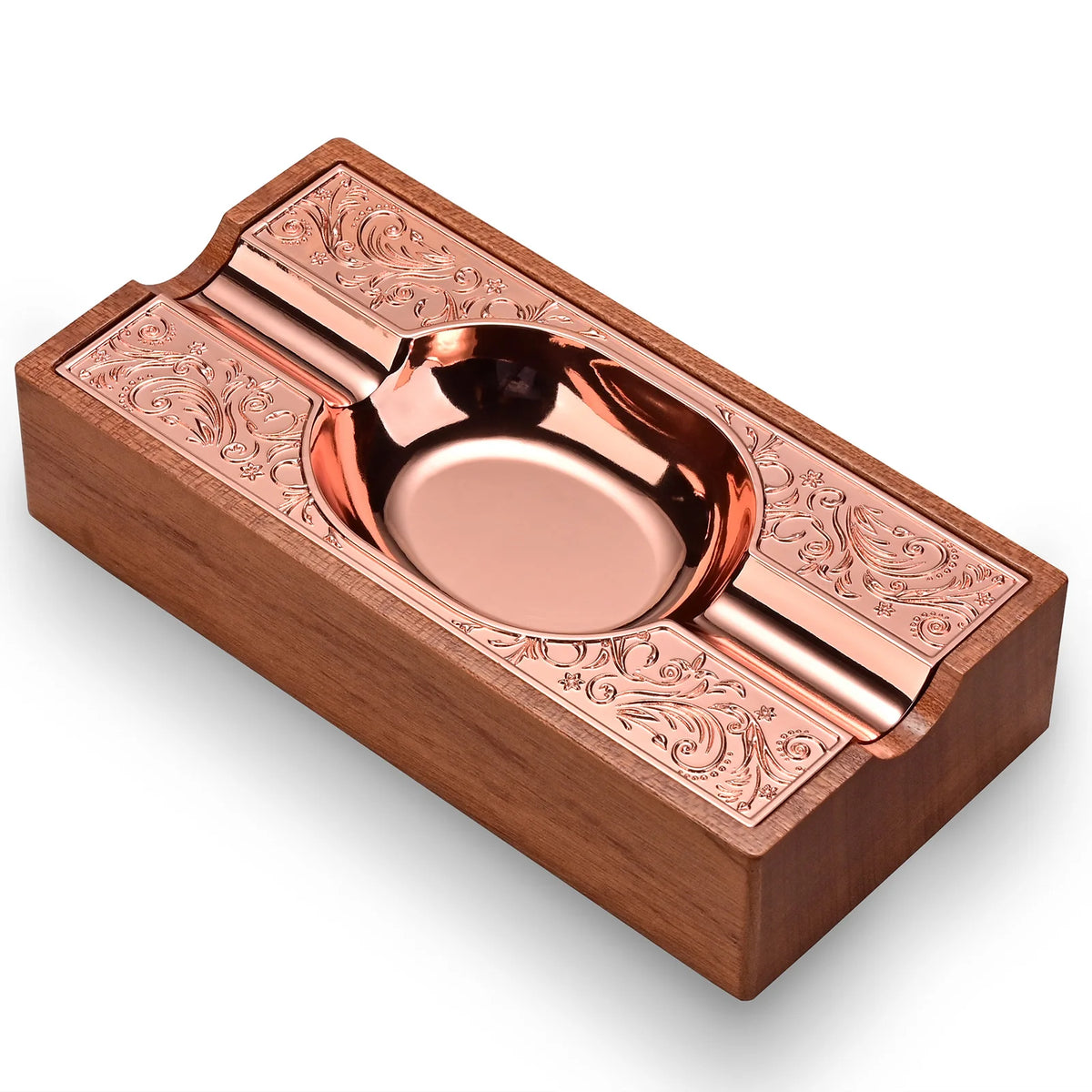 Bronze Wood Ashtray