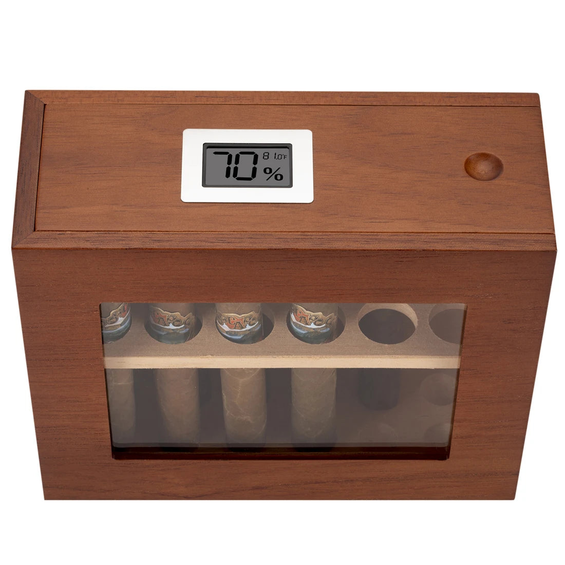 Wood Humidor Box with Window