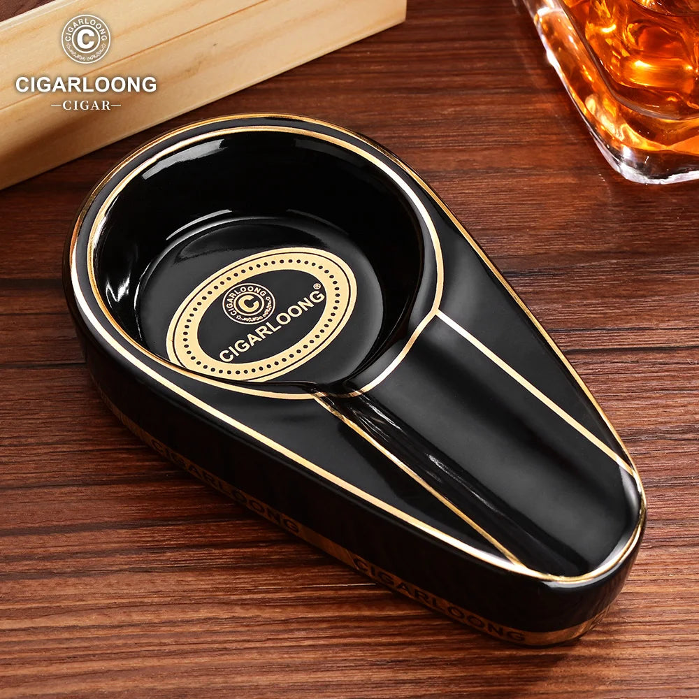 White Ceramic Ashtray