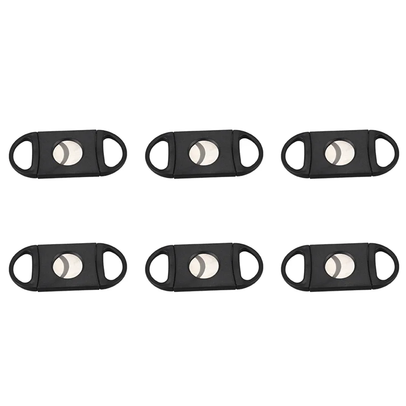 AA81-6X Oval-Shaped Cigar Cutter, Double Cut Blade