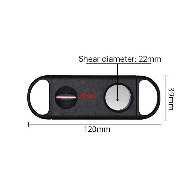 New Cigar Cutter knife V-cut Plastic Double-cut Scissors V-shaped Dual-purpose Cuban Cigar Cutter Sharp Portable Cigar Tool
