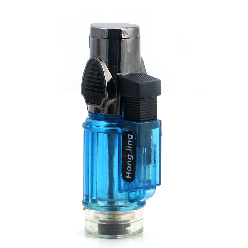 Windproof Trip Torch Jet Flame Refillable gas Cigarette Cigar