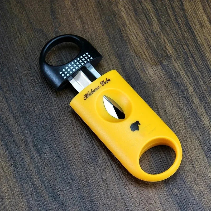 Cigar Set Pocket Cigar Cutter V-shaped Cutting Sharp Stainless Steel Blade Guillotine Punch Cutter Cigar Accessories