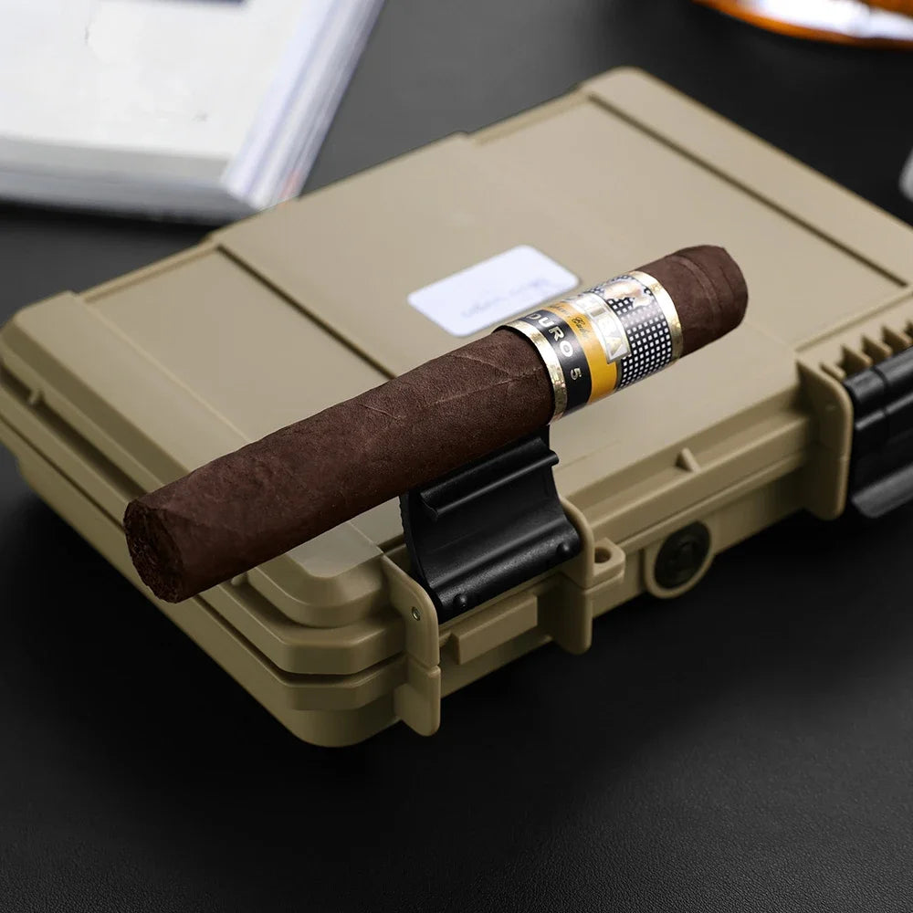 Flip Lid Creative Cigar Humidor Box Cases Cigar Travel Humidors Accessories for Cigars Accesories Portable Humidifier Cedar Home