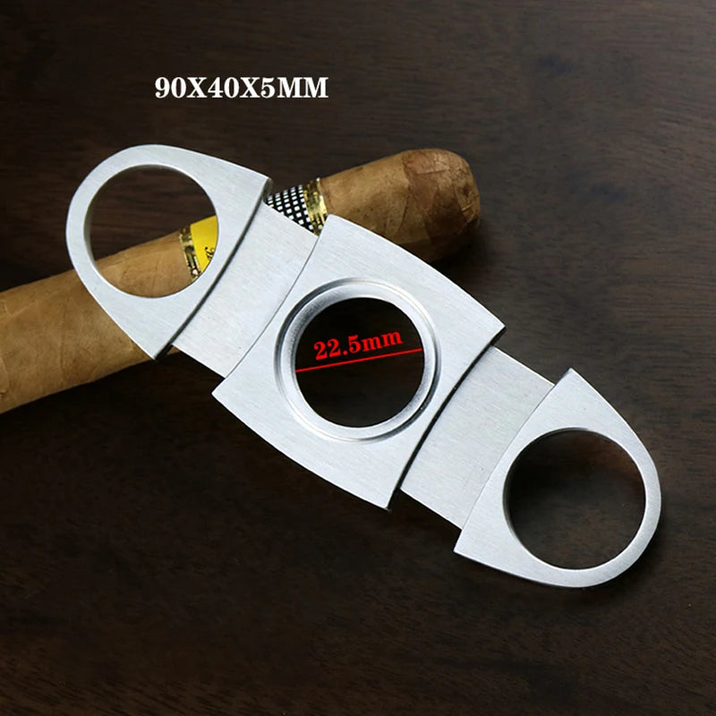 Cigar Cutter Stainless Steel Metal Classic Cutter Guillotine Cigar Scissors