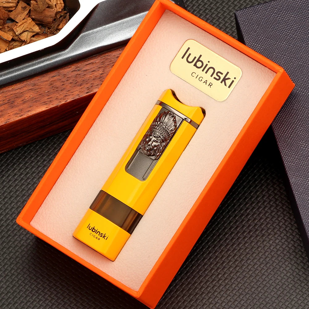 Metal Cigar Lighter with Punch