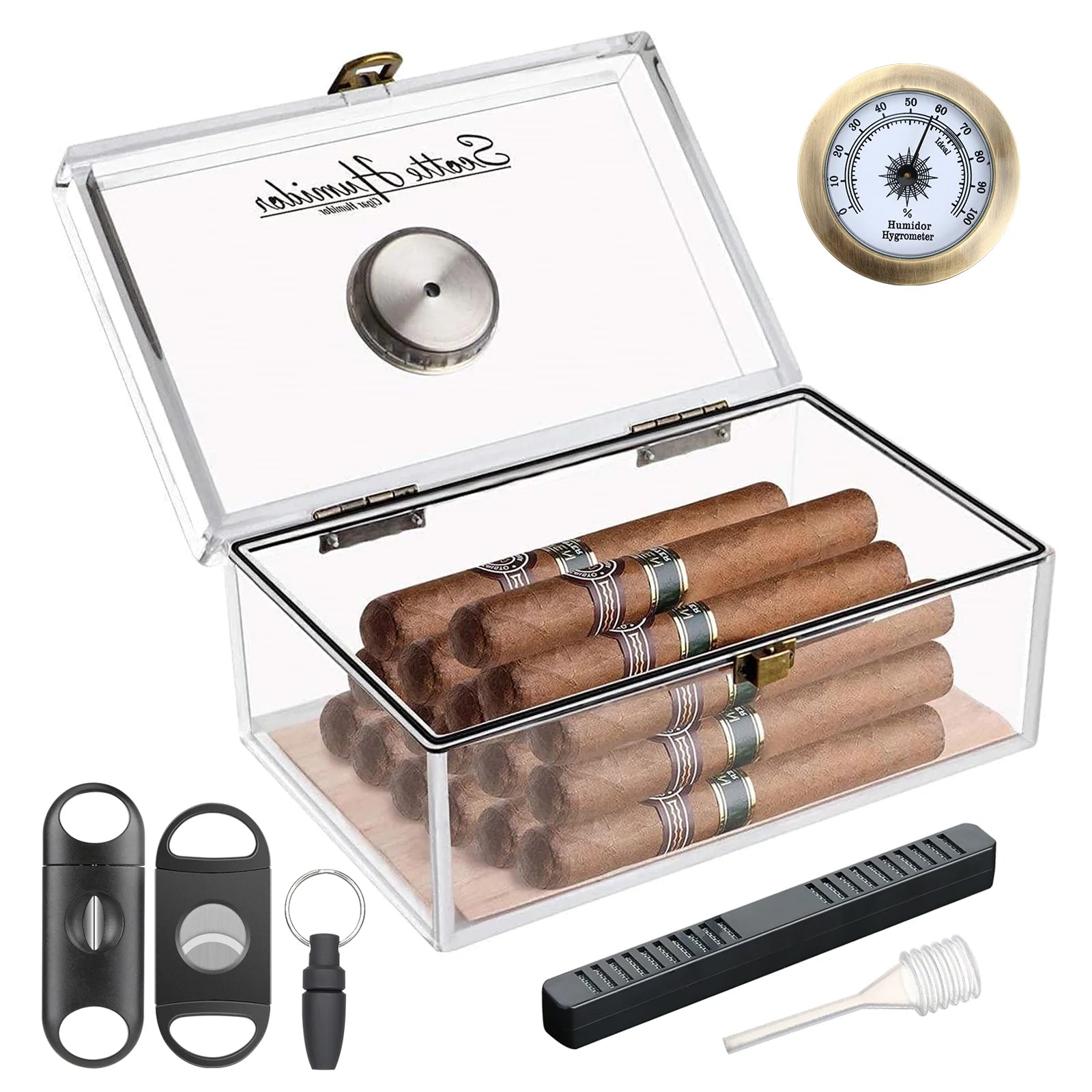 Acrylic Humidor for 20 Cigars