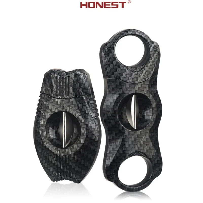 HONEST Portable Cigar Scissors Cigarette Cutter Double-edged Steel Cuban Cigar Cutter Tool To Give Boyfriend Gift