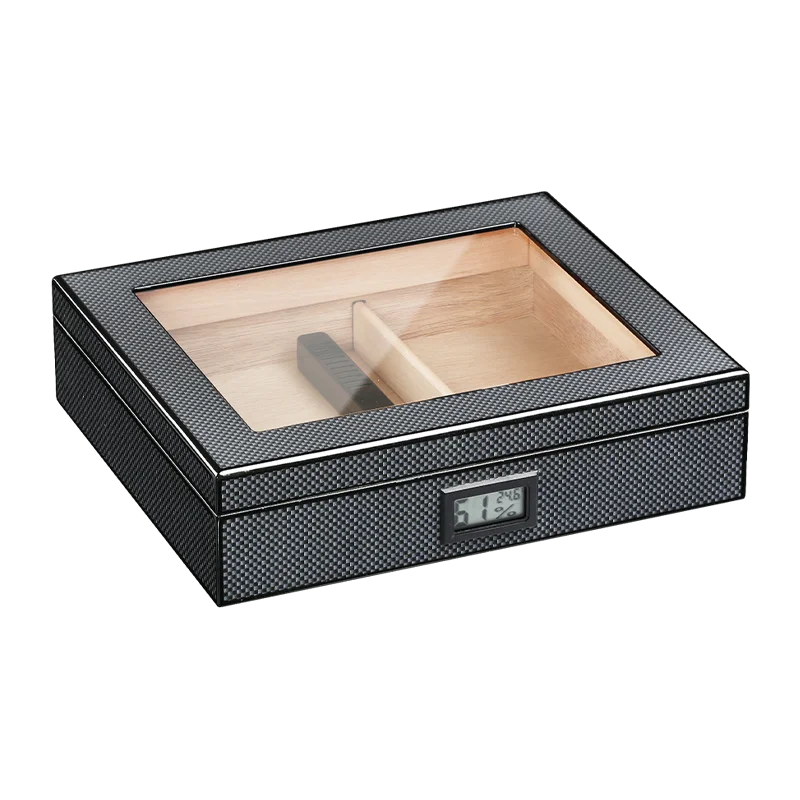 Charuto Cedar Wood Travel Humidor Puro Box Cigar Case W/ Hygrometer Humidifier Cigar Humidor Box For Cigars