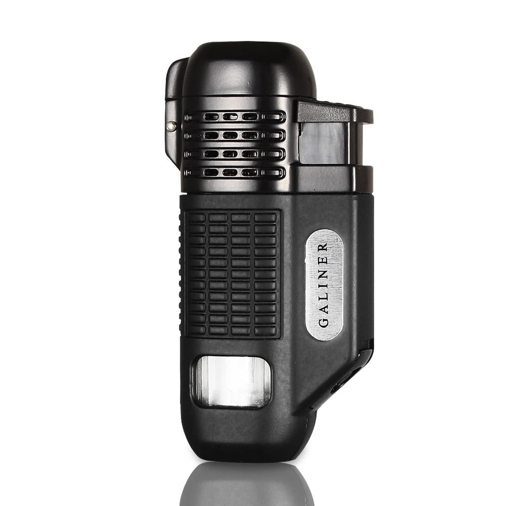 Windproof 4 Jet Metal Torch Lighter