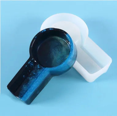 Cigar Holder Ashtray Epoxy Resin Mold Cigarette Ash Tray Silicone Mould DIY Crafts Home Display Decorations Casting Accessories