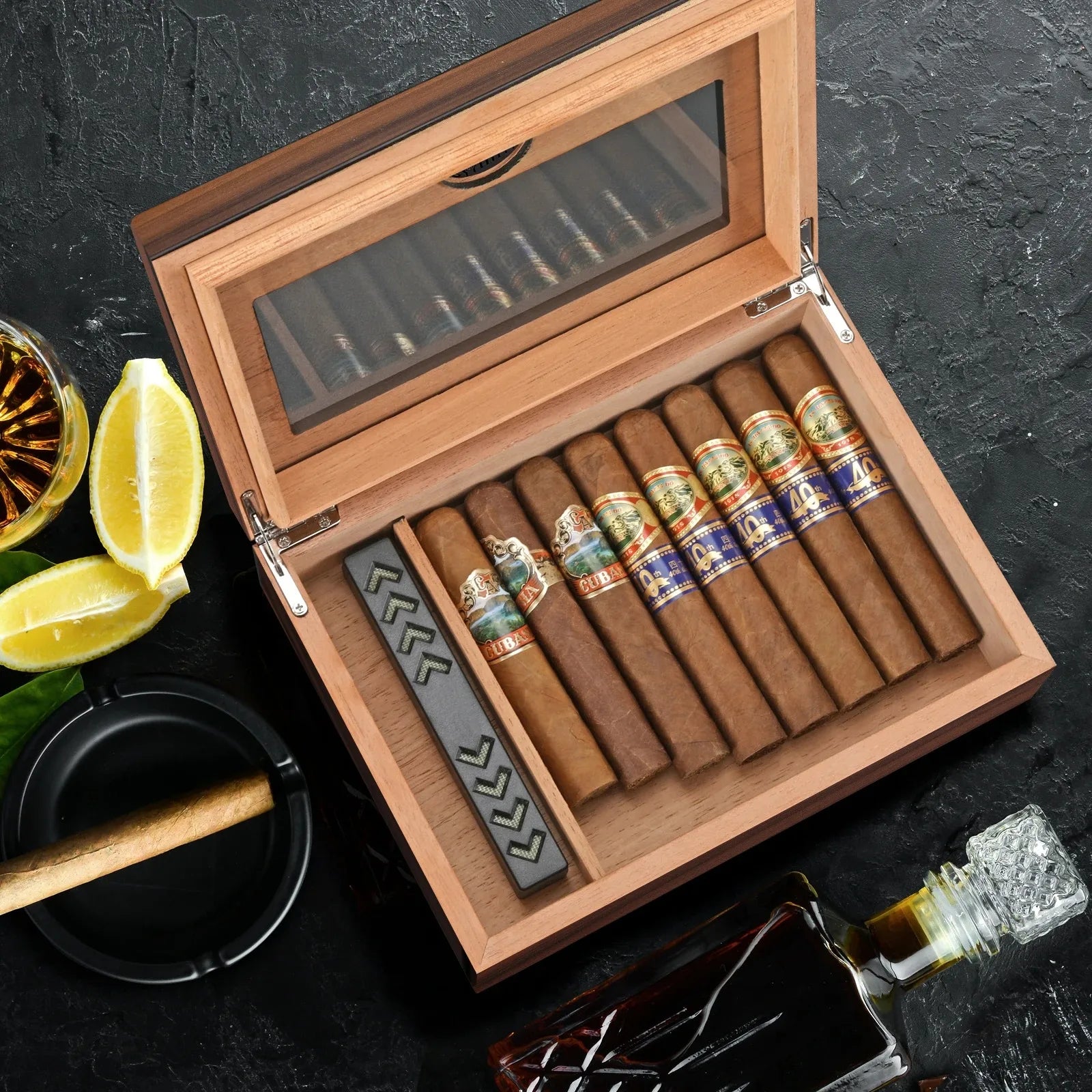 Cigar Humidor Box Cigar Case with...