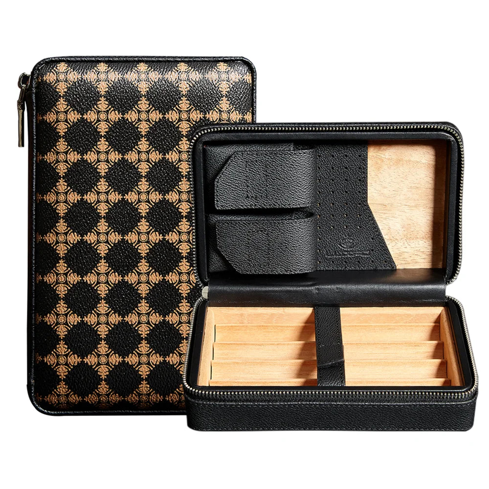 Leather 4-Cigar Case