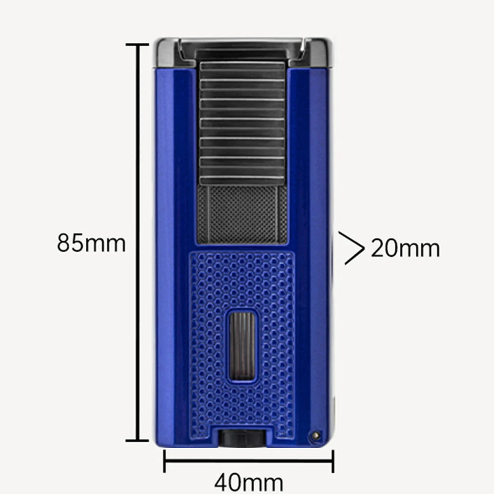 LUBINSKI 2-in-1 Metal Cigar Lighter Holder